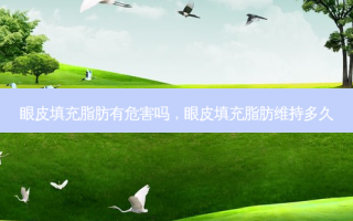 眼皮填充脂肪有危害吗，眼皮填充脂肪维持多久