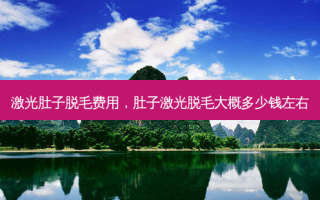 激光肚子脱毛费用，肚子激光脱毛大概多少钱左右