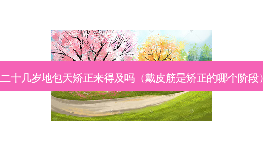二十几岁地包天矫正来得及吗(戴皮筋是矫正的哪个阶段)-第1张图片-美选资讯网 二十几岁地包天矫正来得及吗(戴皮筋是矫正的哪个阶段)-第1张图片-美选资讯网