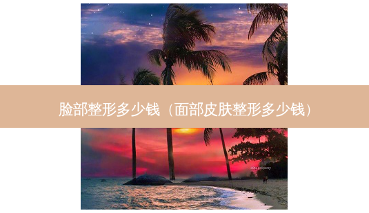 脸部整形多少钱(面部皮肤整形多少钱)-第1张图片-美选资讯网 脸部整形多少钱(面部皮肤整形多少钱)-第1张图片-美选资讯网