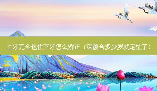 上牙完全包住下牙怎么矫正(深覆合多少岁就定型了)-第1张图片-美选资讯网 上牙完全包住下牙怎么矫正(深覆合多少岁就定型了)-第1张图片-美选资讯网