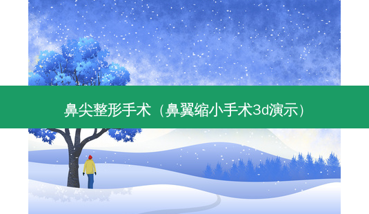 鼻尖整形手术(鼻翼缩小手术3d演示)-第1张图片-美选资讯网 鼻尖整形手术(鼻翼缩小手术3d演示)-第1张图片-美选资讯网