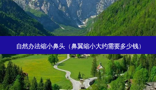 自然办法缩小鼻头(鼻翼缩小大约需要多少钱)-第1张图片-美选资讯网 自然办法缩小鼻头(鼻翼缩小大约需要多少钱)-第1张图片-美选资讯网
