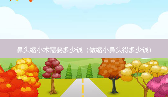 鼻头缩小术需要多少钱(做缩小鼻头得多少钱)-第1张图片-美选资讯网 鼻头缩小术需要多少钱(做缩小鼻头得多少钱)-第1张图片-美选资讯网