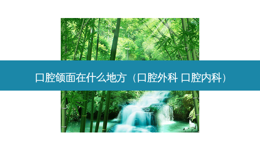 口腔颌面在什么地方(口腔外科 口腔内科)-第1张图片-美选资讯网 口腔颌面在什么地方(口腔外科 口腔内科)-第1张图片-美选资讯网