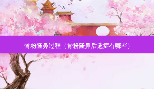 骨粉隆鼻过程(骨粉隆鼻后遗症有哪些)-第1张图片-美选资讯网 骨粉隆鼻过程(骨粉隆鼻后遗症有哪些)-第1张图片-美选资讯网