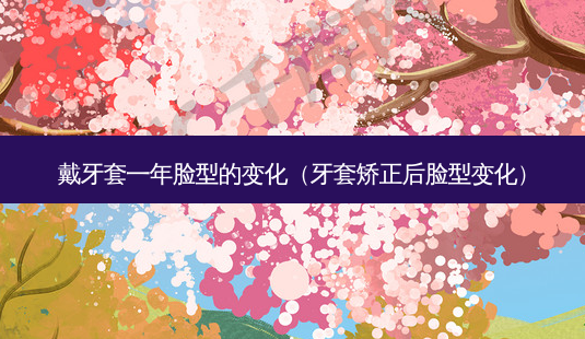 戴牙套一年脸型的变化(牙套矫正后脸型变化)-第1张图片-美选资讯网 戴牙套一年脸型的变化(牙套矫正后脸型变化)-第1张图片-美选资讯网