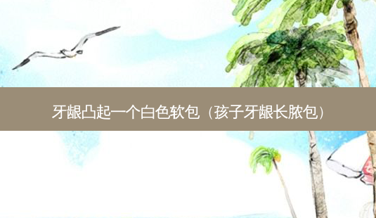 牙龈凸起一个白色软包(孩子牙龈长脓包)-第1张图片-美选资讯网 牙龈凸起一个白色软包(孩子牙龈长脓包)-第1张图片-美选资讯网