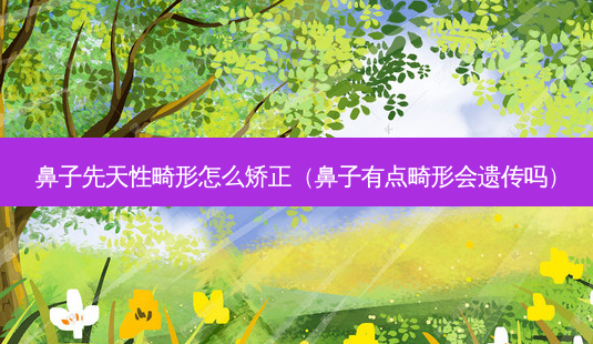 鼻子先天性畸形怎么矫正(鼻子有点畸形会遗传吗)-第1张图片-美选资讯网 鼻子先天性畸形怎么矫正(鼻子有点畸形会遗传吗)-第1张图片-美选资讯网