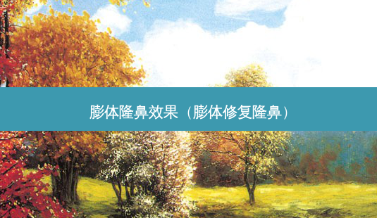 膨体隆鼻效果(膨体修复隆鼻)-第1张图片-美选资讯网 膨体隆鼻效果(膨体修复隆鼻)-第1张图片-美选资讯网