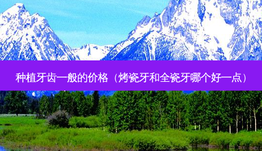 种植牙齿一般的价格(烤瓷牙和全瓷牙哪个好一点)-第1张图片-美选资讯网 种植牙齿一般的价格(烤瓷牙和全瓷牙哪个好一点)-第1张图片-美选资讯网
