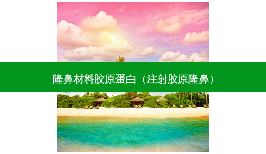 隆鼻材料胶原蛋白(注射胶原隆鼻)-第1张图片-美选资讯网 隆鼻材料胶原蛋白(注射胶原隆鼻)-第1张图片-美选资讯网