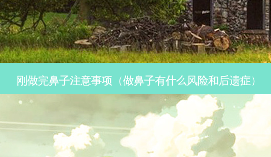 刚做完鼻子注意事项(做鼻子有什么风险和后遗症)-第1张图片-美选资讯网 刚做完鼻子注意事项(做鼻子有什么风险和后遗症)-第1张图片-美选资讯网