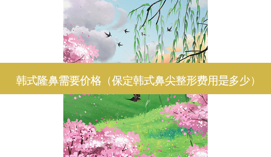 韩式隆鼻需要价格(保定韩式鼻尖整形费用是多少)-第1张图片-美选资讯网 韩式隆鼻需要价格(保定韩式鼻尖整形费用是多少)-第1张图片-美选资讯网