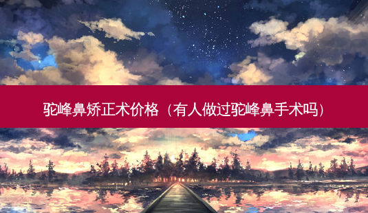 驼峰鼻矫正术价格(有人做过驼峰鼻手术吗)-第1张图片-美选资讯网 驼峰鼻矫正术价格(有人做过驼峰鼻手术吗)-第1张图片-美选资讯网
