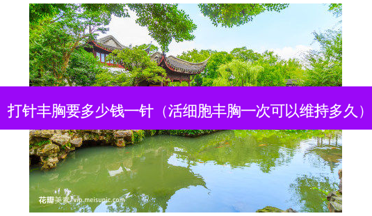 打针丰胸要多少钱一针(活细胞丰胸一次可以维持多久)-第1张图片-美选资讯网 打针丰胸要多少钱一针(活细胞丰胸一次可以维持多久)-第1张图片-美选资讯网