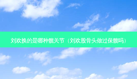 刘欢换的是哪种髋关节(刘欢股骨头做过保髋吗)-第1张图片-美选资讯网 刘欢换的是哪种髋关节(刘欢股骨头做过保髋吗)-第1张图片-美选资讯网