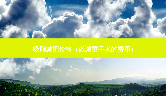 吸脂减肥价格(做减重手术的费用)-第1张图片-美选资讯网 吸脂减肥价格(做减重手术的费用)-第1张图片-美选资讯网