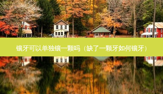 镶牙可以单独镶一颗吗(缺了一颗牙如何镶牙)-第1张图片-美选资讯网 镶牙可以单独镶一颗吗(缺了一颗牙如何镶牙)-第1张图片-美选资讯网