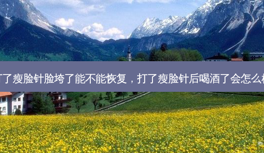 打了瘦脸针脸垮了能不能恢复,打了瘦脸针后喝酒了会怎么样-第1张图片-美选资讯网 打了瘦脸针脸垮了能不能恢复,打了瘦脸针后喝酒了会怎么样-第1张图片-美选资讯网