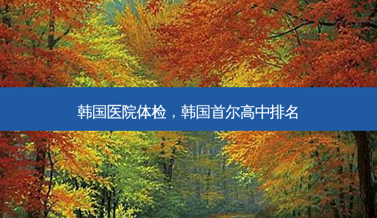 韩国医院体检,韩国首尔高中排名-第1张图片-美选资讯网 韩国医院体检,韩国首尔高中排名-第1张图片-美选资讯网