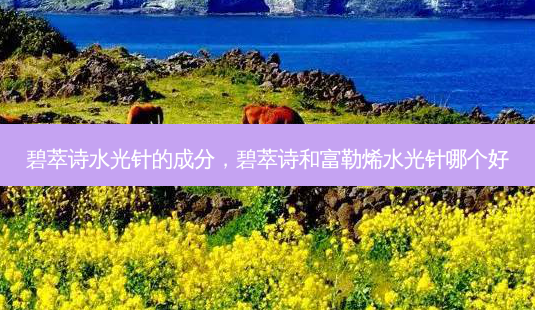 碧萃诗水光针的成分,碧萃诗和富勒烯水光针哪个好-第1张图片-美选资讯网 碧萃诗水光针的成分,碧萃诗和富勒烯水光针哪个好-第1张图片-美选资讯网