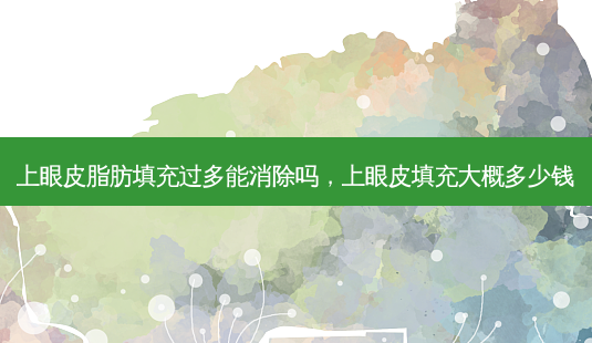 上眼皮脂肪填充过多能消除吗,上眼皮填充大概多少钱-第1张图片-美选资讯网 上眼皮脂肪填充过多能消除吗,上眼皮填充大概多少钱-第1张图片-美选资讯网
