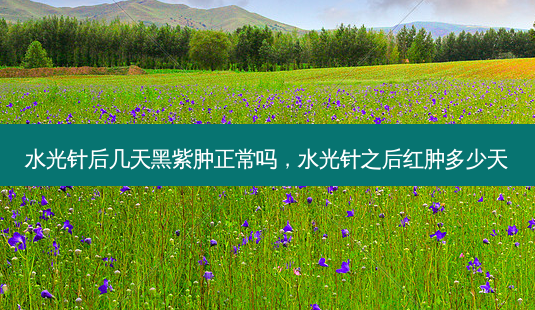 水光针后几天黑紫肿正常吗,水光针之后红肿多少天-第1张图片-美选资讯网 水光针后几天黑紫肿正常吗,水光针之后红肿多少天-第1张图片-美选资讯网