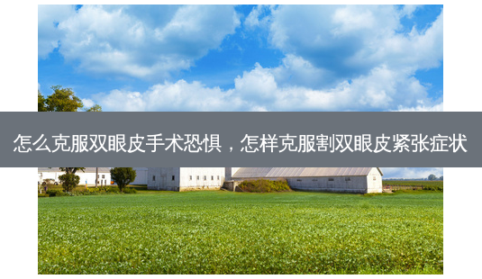 怎么克服双眼皮手术恐惧,怎样克服割双眼皮紧张症状-第1张图片-美选资讯网 怎么克服双眼皮手术恐惧,怎样克服割双眼皮紧张症状-第1张图片-美选资讯网