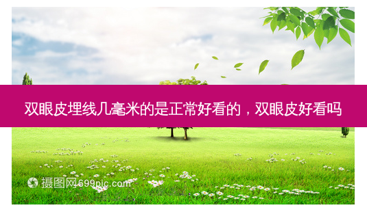双眼皮埋线几毫米的是正常好看的,双眼皮好看吗-第1张图片-美选资讯网 双眼皮埋线几毫米的是正常好看的,双眼皮好看吗-第1张图片-美选资讯网
