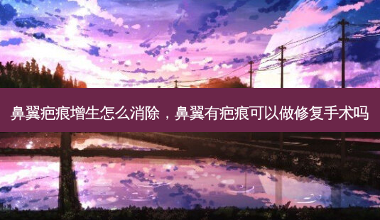 鼻翼疤痕增生怎么消除,鼻翼有疤痕可以做修复手术吗-第1张图片-美选资讯网 鼻翼疤痕增生怎么消除,鼻翼有疤痕可以做修复手术吗-第1张图片-美选资讯网