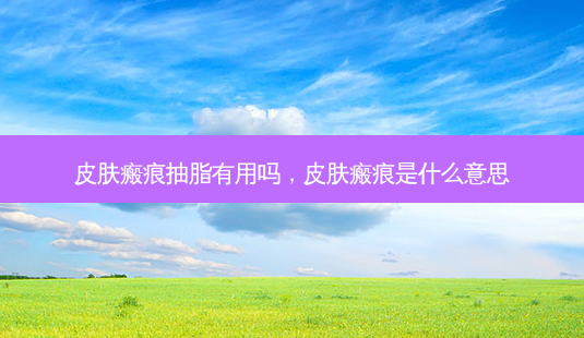 皮肤瘢痕抽脂有用吗,皮肤瘢痕是什么意思-第1张图片-美选资讯网 皮肤瘢痕抽脂有用吗,皮肤瘢痕是什么意思-第1张图片-美选资讯网