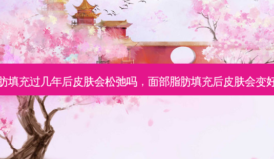 脂肪填充过几年后皮肤会松弛吗,面部脂肪填充后皮肤会变好吗-第1张图片-美选资讯网 脂肪填充过几年后皮肤会松弛吗,面部脂肪填充后皮肤会变好吗-第1张图片-美选资讯网