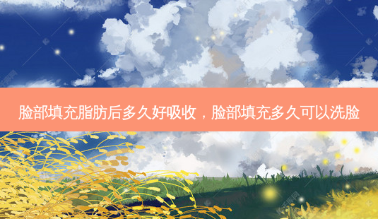 脸部填充脂肪后多久好吸收,脸部填充多久可以洗脸-第1张图片-美选资讯网 脸部填充脂肪后多久好吸收,脸部填充多久可以洗脸-第1张图片-美选资讯网