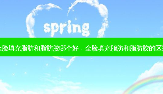 全脸填充脂肪和脂肪胶哪个好,全脸填充脂肪和脂肪胶的区别-第1张图片-美选资讯网 全脸填充脂肪和脂肪胶哪个好,全脸填充脂肪和脂肪胶的区别-第1张图片-美选资讯网