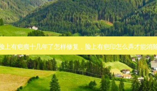脸上有疤痕十几年了怎样修复,脸上有疤印怎么弄才能消除-第1张图片-美选资讯网 脸上有疤痕十几年了怎样修复,脸上有疤印怎么弄才能消除-第1张图片-美选资讯网