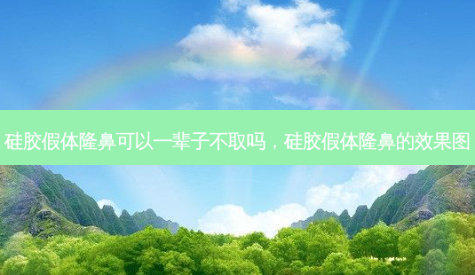 硅胶假体隆鼻可以一辈子不取吗,硅胶假体隆鼻的效果图-第1张图片-美选资讯网 硅胶假体隆鼻可以一辈子不取吗,硅胶假体隆鼻的效果图-第1张图片-美选资讯网