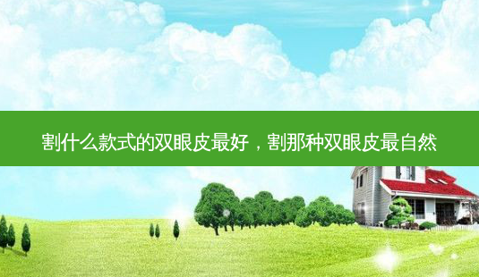 割什么款式的双眼皮 *** ,割那种双眼皮最自然-第1张图片-美选资讯网 割什么款式的双眼皮 *** ,割那种双眼皮最自然-第1张图片-美选资讯网