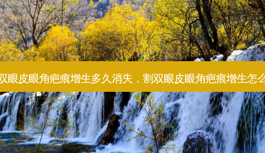 割双眼皮眼角疤痕增生多久消失,割双眼皮眼角疤痕增生怎么办-第1张图片-美选资讯网 割双眼皮眼角疤痕增生多久消失,割双眼皮眼角疤痕增生怎么办-第1张图片-美选资讯网