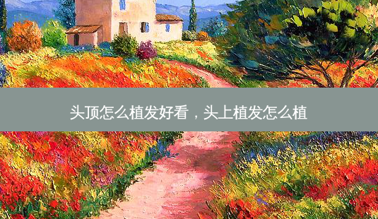 头顶怎么植发好看,头上植发怎么植-第1张图片-美选资讯网 头顶怎么植发好看,头上植发怎么植-第1张图片-美选资讯网