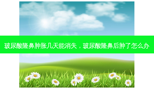 玻尿酸隆鼻肿胀几天能消失,玻尿酸隆鼻后肿了怎么办-第1张图片-美选资讯网 玻尿酸隆鼻肿胀几天能消失,玻尿酸隆鼻后肿了怎么办-第1张图片-美选资讯网