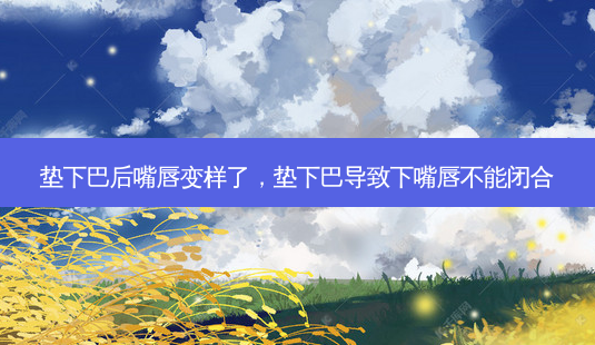 垫下巴后嘴唇变样了,垫下巴导致下嘴唇不能闭合-第1张图片-美选资讯网 垫下巴后嘴唇变样了,垫下巴导致下嘴唇不能闭合-第1张图片-美选资讯网