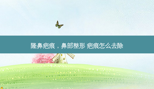 隆鼻疤痕,鼻部整形 疤痕怎么去除-第1张图片-美选资讯网 隆鼻疤痕,鼻部整形 疤痕怎么去除-第1张图片-美选资讯网