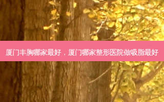 厦门丰胸哪家 *** ，厦门哪家整形医院做吸脂 *** 