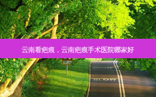 云南看疤痕，云南疤痕手术医院哪家好