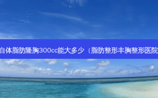 自体脂肪隆胸300cc能大多少（脂肪整形丰胸整形医院）