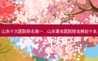 山东十大医院 *** ，山东著名医院排名榜前十名