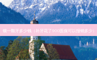 镶一颗牙多少钱（补牙花了900医保可以报销多少）