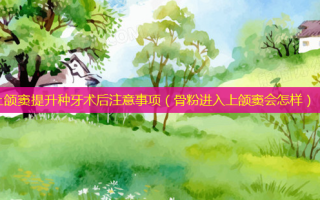 上颌窦提升种牙术后注意事项（骨粉进入上颌窦会怎样）