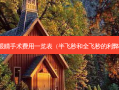 眼睛手术费用一览表（半飞秒和全飞秒的利弊）